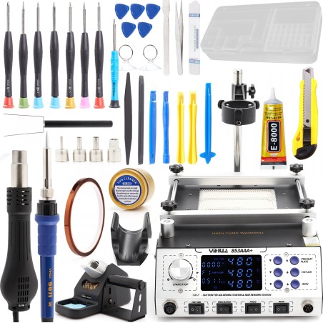 Lötstation Yihua 853AAA+ GSM-Zubehör Kleber Kapton-Messer Techrebal