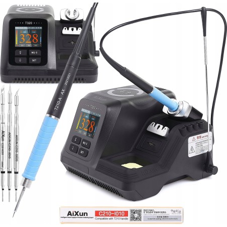 Professionelle Lötstation Aixun T320 mit 3 Lötkolbenspitzen C210 – präzise und leistungsstark