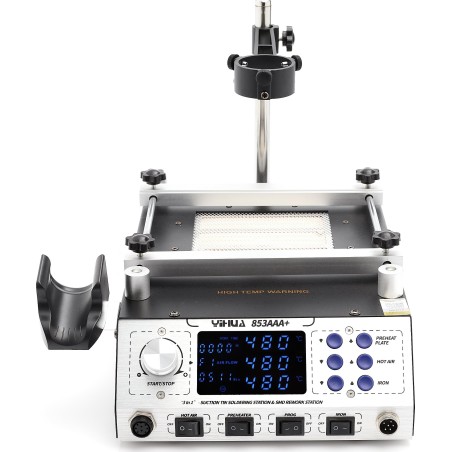 3-in-1-Lötstation Yihua 853AAA+ Set mit 10 Lötspitzen + 5 Lötzinn zu je 100 g von Techrebal