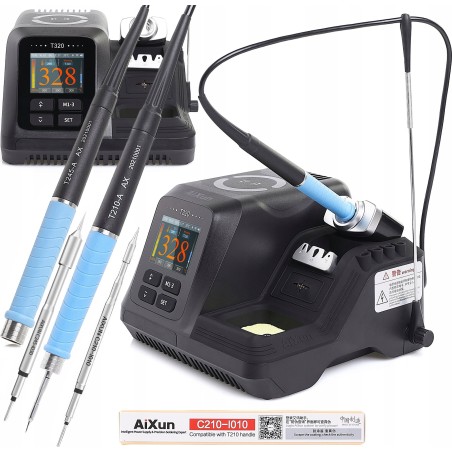 Präzisions-Lötstation Aixun T320 200 W, Lötkolben mit Spitzen C210 und C245 von Techrebal