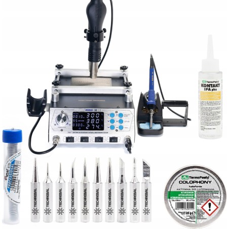 Techrebal Lötstation-Set YIHUA 853AAA+ KIT10