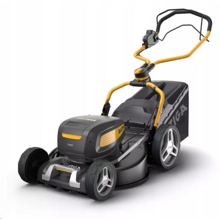 STIGA COMBI 753e V Akku-Rasenmäher mit Antrieb + 2 Akkus à 7,5 Ah + Doppel-Ladegerät
