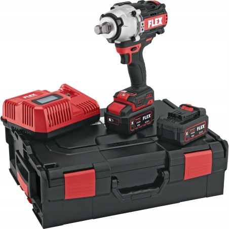 Akku-Schlagschrauber FLEX IW 3/4" 2100 Nm 18,0 V/5,0 Ah Set
