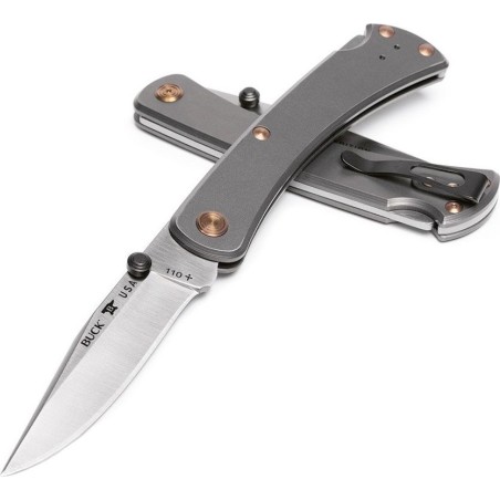 Buck Knives Buck FOLDING HUNTER TITANIUM SLIM PRO TRX 110GYSLE1 Limited Edition