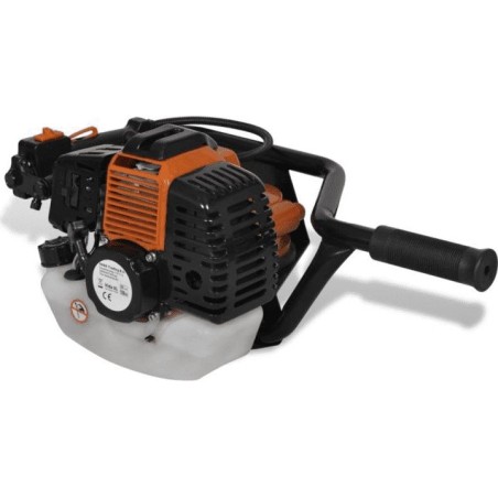 vidaXL Erdbohrer, orange, 140340