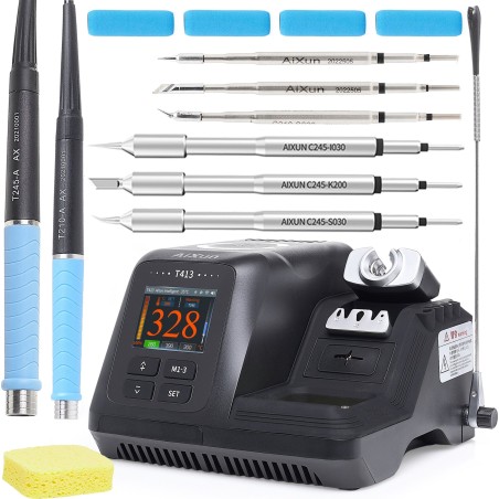 Lötstation Aixun T413 200 W + Lötkolben T245, T210 + Lötspitzen 3x C245, 3x C210