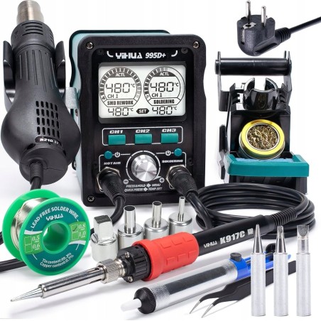 YIHUA 995D+ EVO 2-in-1-Heißluft-Lötstation, neu