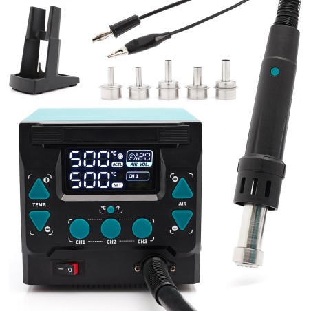 Techrebal Heißluft-Lötstation YIHUA 993DM-IV ESD 1000 W