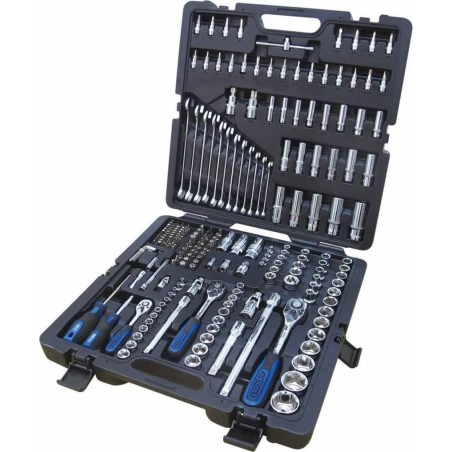 KS Tools Werkzeugsatz KS Tools 1/4 + 3/8 + 1/2   216-teiliger CHROMEplus-Steckschlüsselsatz