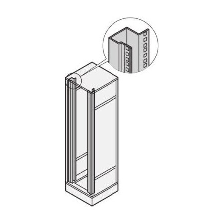 SCHROFF SCHROFF Türblende/Schiebeeinheit 19, 34 HU, AlZn
