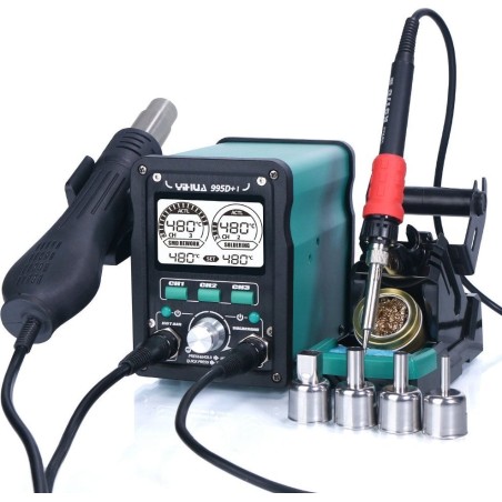 Techrebal 2-in-1-Lötstation mit 110-W-Lötkolben Yihua 995D+-I