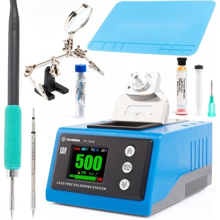 Techrebal T21-BGA-Lötstation für Lötkolbenspitzen T245 und C245 – Zubehörset