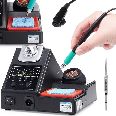 Lötstation, Lötkolben mit Spitzenaufsatz AIFEN A5 Pro, Spitze C115 T115