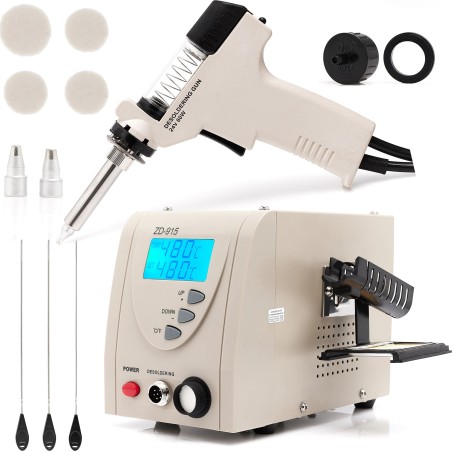 Techrebal Lötstation und Entlötstation ZD-915, Komplettset 140 W