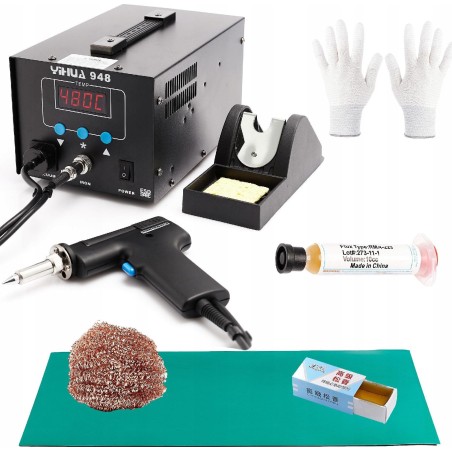 Techrebal MEGA-SET: Lötstation YIHUA 948 mit Lötmatte