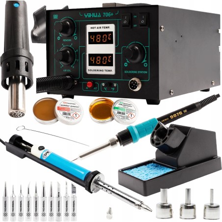 Techrebal Lötstation Yihua 706+ + Lötspitze+
