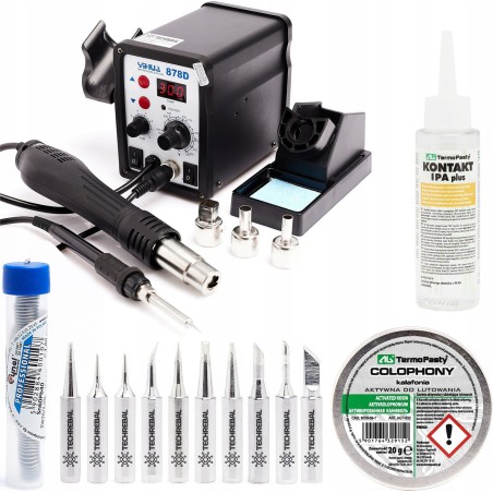 Techrebal Lötstation-Set Yihua 878D Lötspitzen KIT10