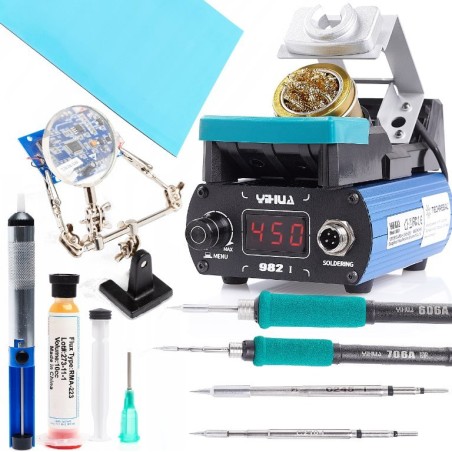 Yihua 982-I Lötstation für Lötspitzen C245/T245/C210 – Zubehörset
