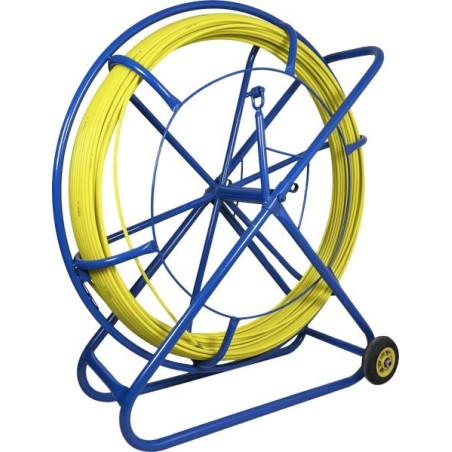 Q-Lantec FRP-Faserglas-Zugleine für Kabel Ø 13 mm, 100 m, mit Rollen von Q-LANTEC