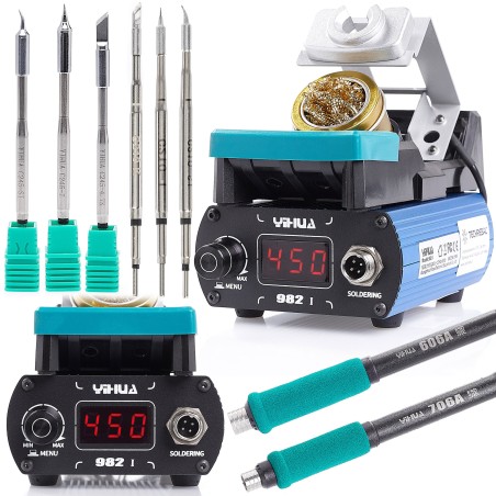Professionelle Lötstation Yihua 982-I für Lötkolbenspitzen C210 und C245 (6 Stück)