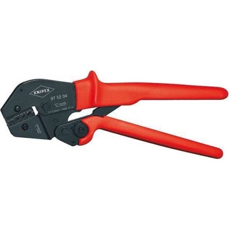 Knipex Crimpzange mit drei Crimpbacken, Knipex 97 52 04