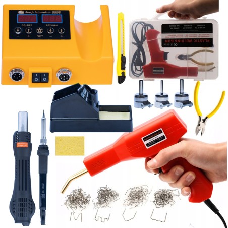 Rosfix 2-in-1-Lötstation: Leistungsstarker Heißluftlötkolben mit 660 W + Tacker