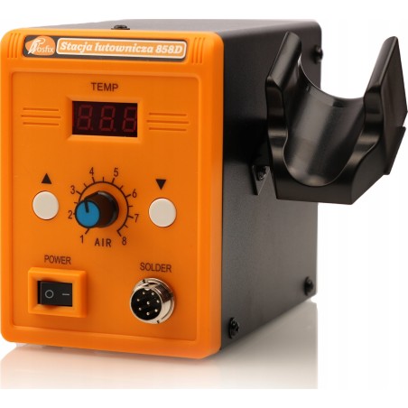 Rosfix PROFESSIONELLE HEISSLUFT-LÖTSTATION ROSFIX 858D + LÖTTIEGEL + FLUX RMA-223