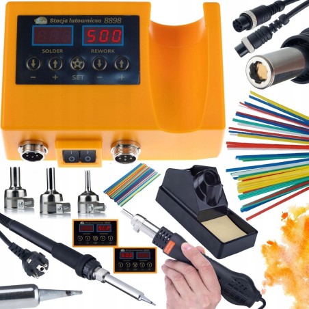 Rosfix 2-in-1-Lötstation – Leistungsstarker Heißluftlötkolben von Rosfix, 660 W + Lötzinn-Set