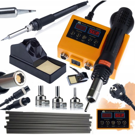 Rosfix 2-in-1-Lötstation – Leistungsstarker Heißluftlötkolben Rosfix 660 W + Lötzinn