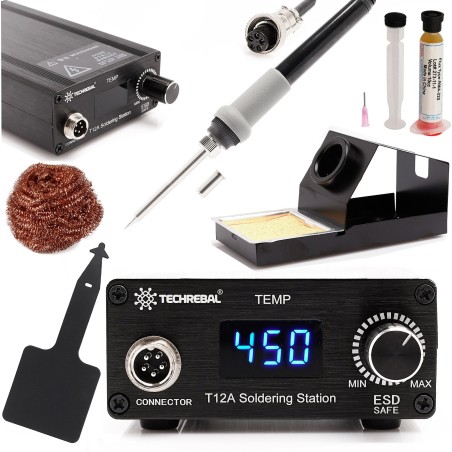 Techrebal 75W T12A Lötstation – Set für Präzisionslöten