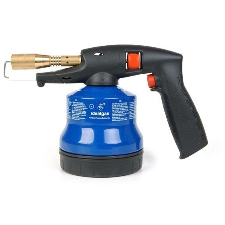 Idealgas Lötbrenner mit Zündvorrichtung + 4 Kartuschen (IFFLA5PM4)