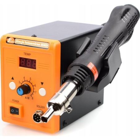 Rosfix Heißluft-Lötstation, Kunststoffschweißgerät 858D, Lötkolben, Lötspitzen