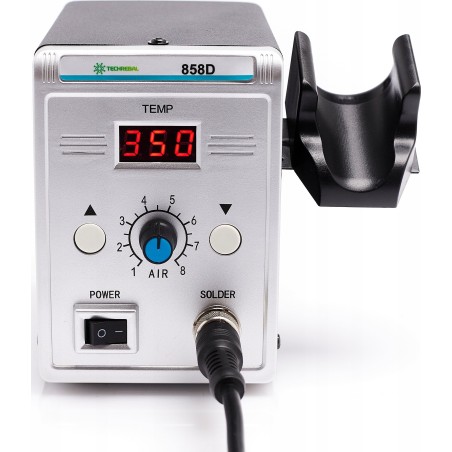 Lötstation, Schweißgerät, Heißluftlötkolben Techrebal 858D – Kunststoff-Set
