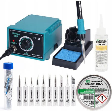 Techrebal Lötstation-Set Yihua 936 Lötspitzen KIT10