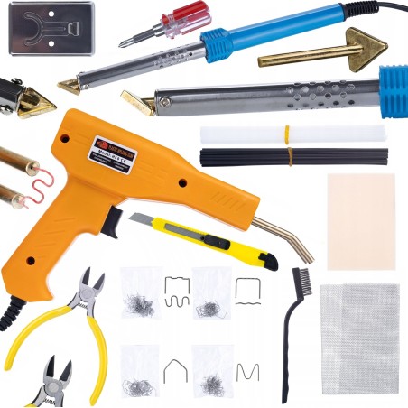 Rosfix Lötkolben ROSFIX BLUE LARK 80 W + Kunststoff-Heftgerät + Zubehörset