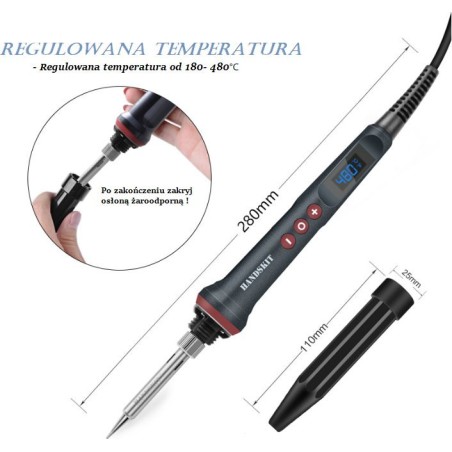Hedo Digital-Lötkolben mit Temperaturregelung, 90 W, Typ II