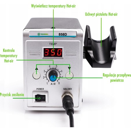 Techrebal Heißluft-Lötstation TECHREBAL 858D