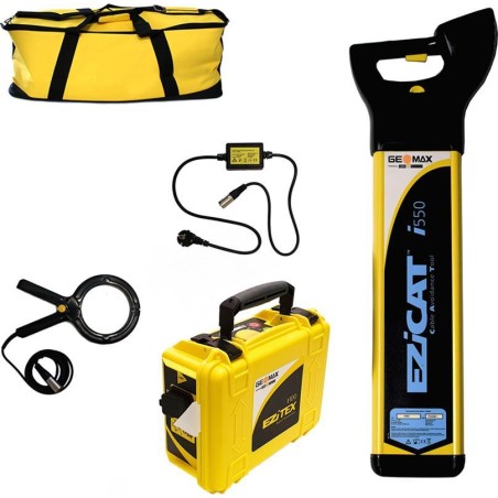 GeoMax Ortungsgerät für unterirdische Leitungen GeoMax EziCat i550 mit Sender EziTex t100 im Komplettset