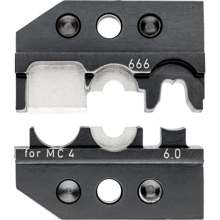 Knipex Crimp-Einsatz für MC4-Solarstecker (6 mm²), Crimpzange (für Zangen des KNIPEX-Crimpsystems, Art.-Nr. 97)
