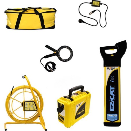 GeoMax Ortungsgerät für unterirdische Leitungen GeoMax EziCat i550 mit dem Sender EziTex t100 im Komplettset mit EziRod 50