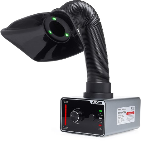 Absaugvorrichtung für Lötdämpfe, Aixun-Absauggerät, LED-Beleuchtung, USB-C