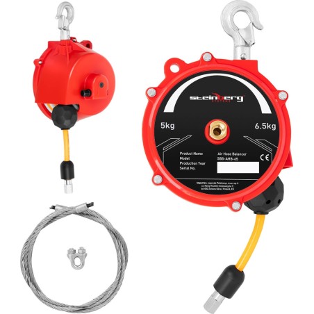Steinberg Seilausgleicher mit Druckluftschlauch 5–6,5 kg, 1,3 m Seilausgleicher mit Druckluftschlauch 5–