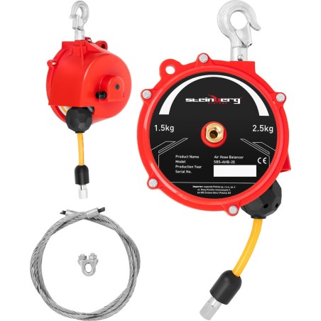 Steinberg Seilausgleicher mit Druckluftschlauch 1,5–2,5 kg, 1,3 m Seilausgleicher mit Druckluftschlauch 1