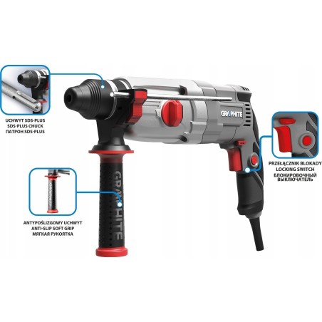Bohrhammer Graphite 58G537, 710 W