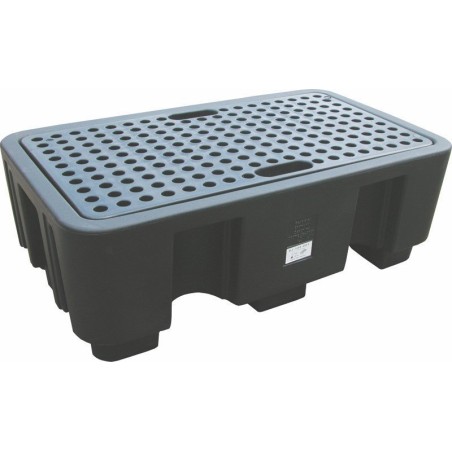 Topserw Auffangwanne für 2 Fässer mit einem Fassungsvermögen von 250 l, Abmessungen 1300 x 750 x 440 mm