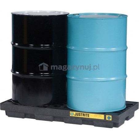 Topserw Auffangwanne für 2 Fässer mit einem Fassungsvermögen von 90 l, Maße: 1245 x 635 x 140 mm