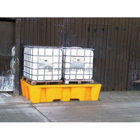 Topserw Auffangwanne mit einem Fassungsvermögen von 1130 l, für 2 IBC/KTC, Abmessungen 2450 x 1450 x 575 mm