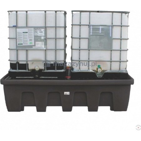 Topserw Auffangwanne mit einem Fassungsvermögen von 1200 l, für 2 IBC/KTC, Abmessungen: 2260 x 1465 x 575 mm