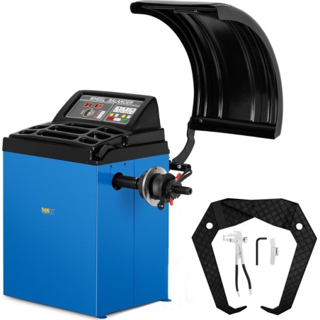 MSW Automatische Auswuchtmaschine für Auto- und Motorradräder bis 65 kg, Durchmesser 10–24 Zoll, LED