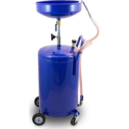 Bituxx – Tragbare, mobile Ölabsaugvorrichtung für Werkstätten, verstellbar, mit 80-Liter-Behälter